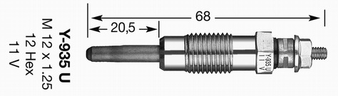 NGK Izzítógyertya Y-935U_NGK